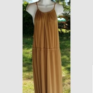 Lane Bryant Tan Halter Top Dress Size 18/20 Plus Size Romper Dress